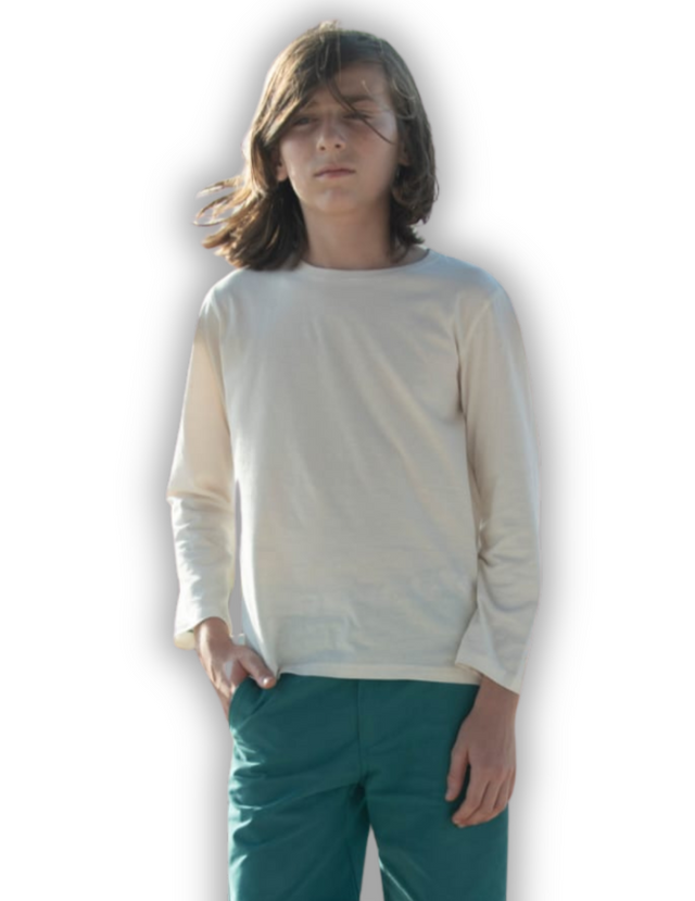 Arrecife Boys White Full Sleeve T shirt