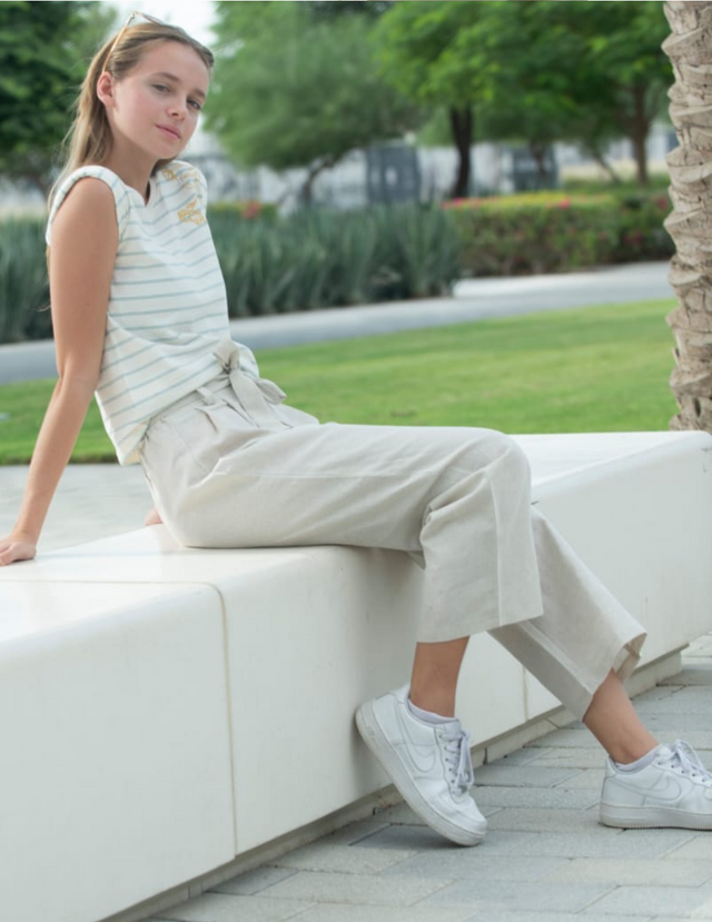 Azolla Girls Pants are high-waisted