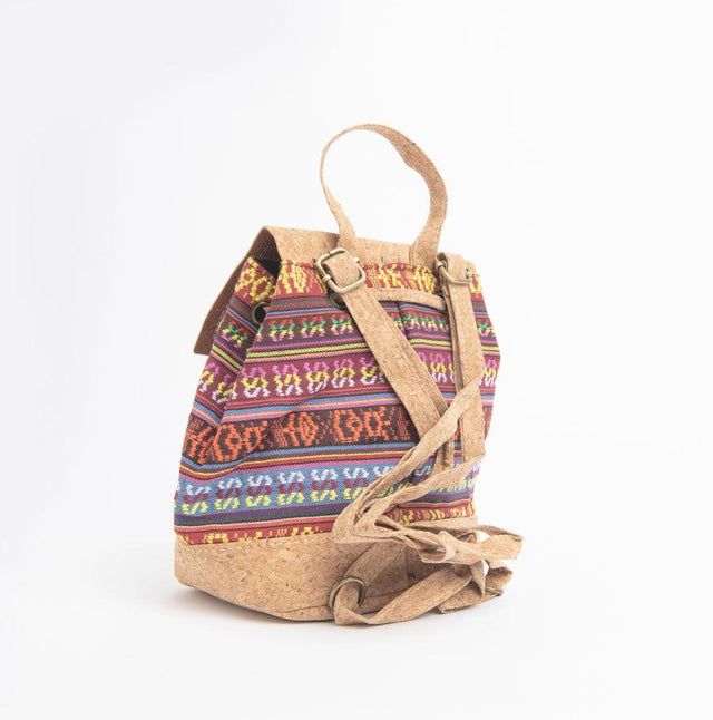 Aztec Embroidered Cork Backpack - Lory Lux