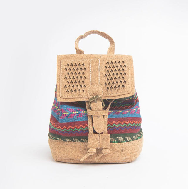 Aztec Zig-Zag Cork Backpack - Lory Lux