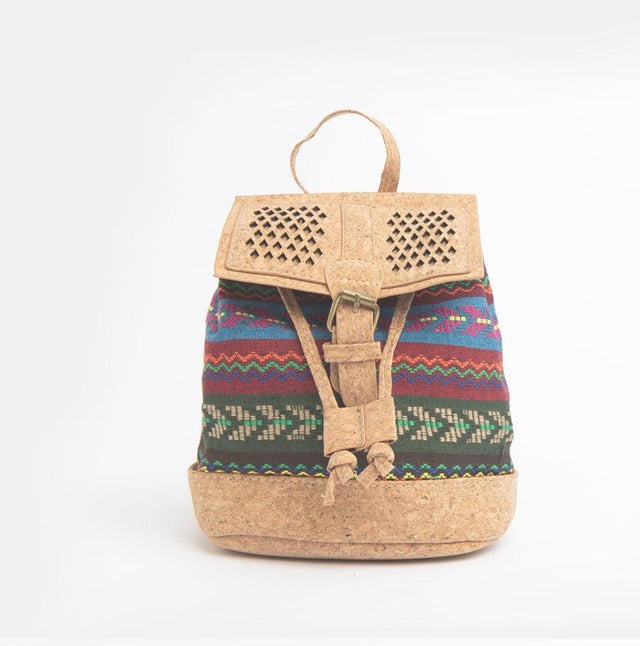 Aztec Zig-Zag Cork Backpack - Lory Lux