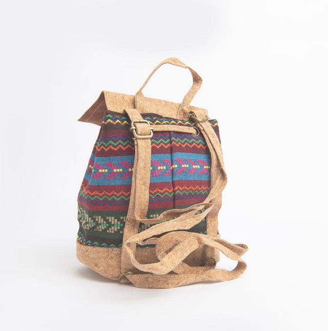 Aztec Zig-Zag Cork Backpack - Lory Lux