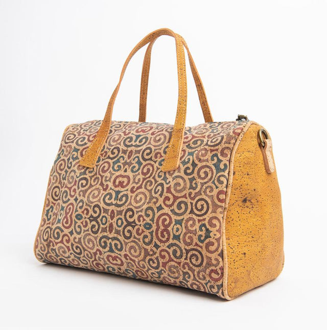 HoneyComb Top Handle Cork Bag - Lory Lux