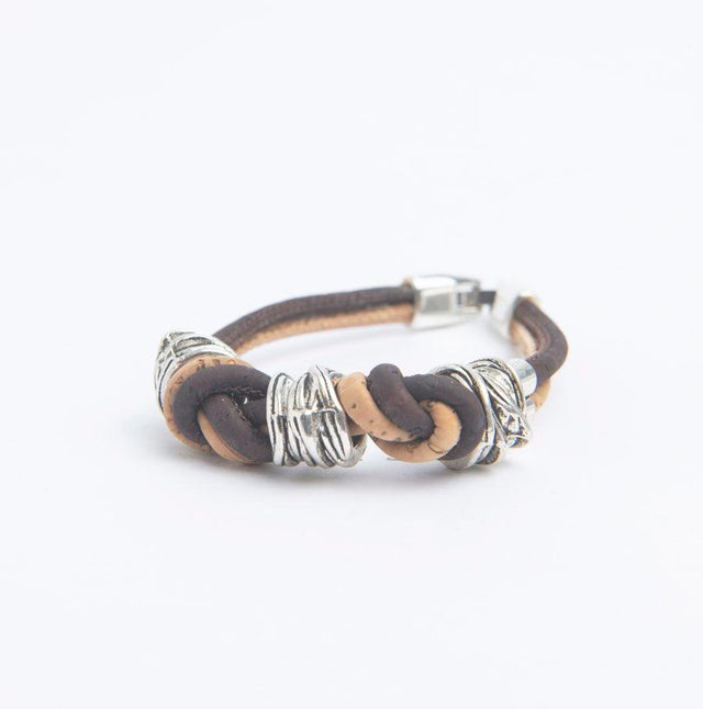 Pretzel Twist Cork Bracelet - Lory Lux