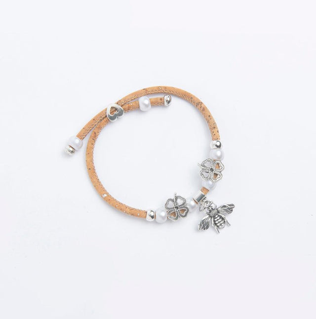 Handmade Queen B Cork Bracelet - Lory Lux