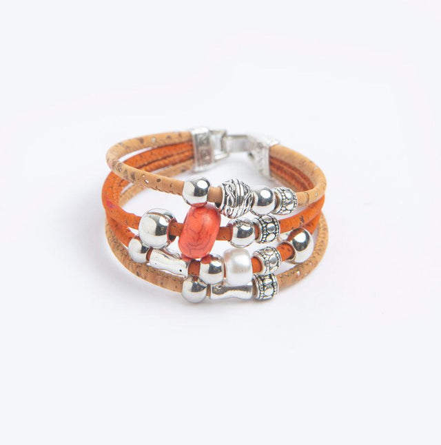 Handmade Quadband Cork Bracelet - Lory Lux