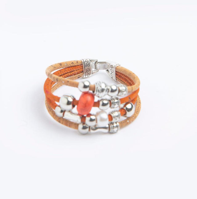 Handmade Quadband Cork Bracelet - Lory Lux