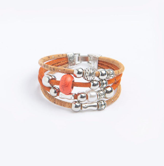 Handmade Quadband Cork Bracelet - Lory Lux