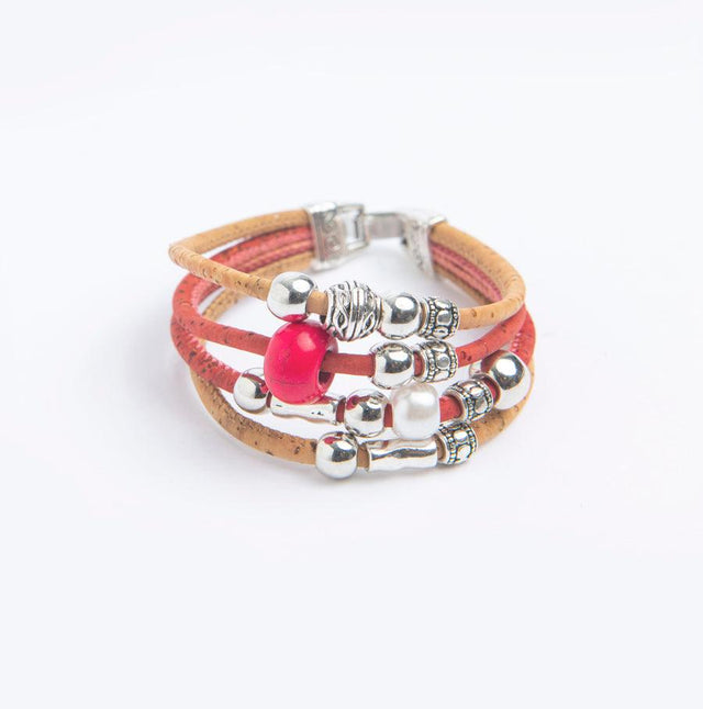 Handmade Quadband Cork Bracelet - Lory Lux