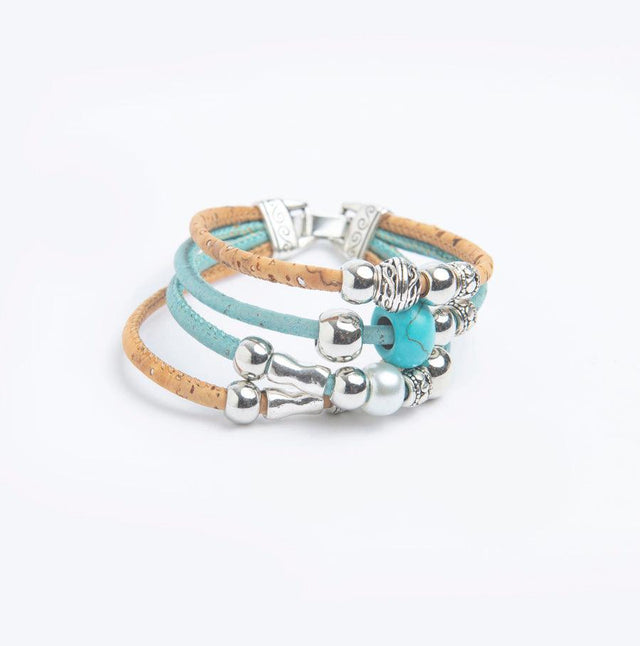 Handmade Quadband Cork Bracelet - Lory Lux