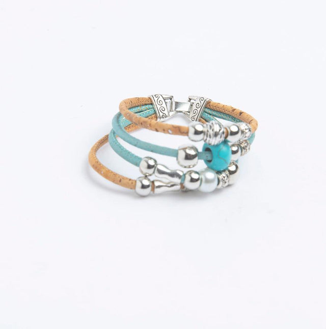 Handmade Quadband Cork Bracelet - Lory Lux