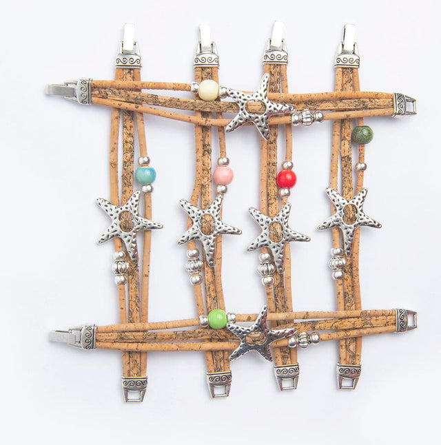 Handmade Fixed Star Cork Bracelet - Lory Lux