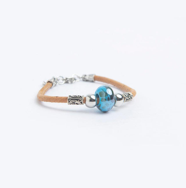 Handmade Colour Me Cork Bracelet - Lory Lux