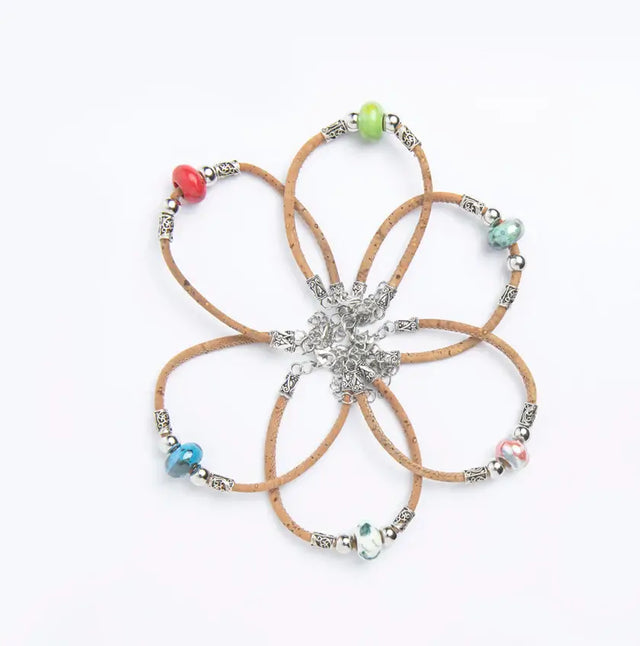 Handmade Colour Me Cork Bracelet - Lory Lux