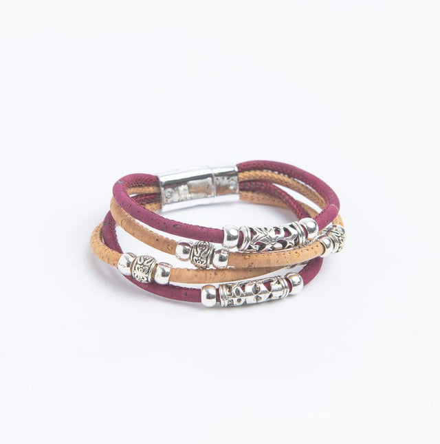 Handmade Azalea Cork Bracelet - Lory Lux
