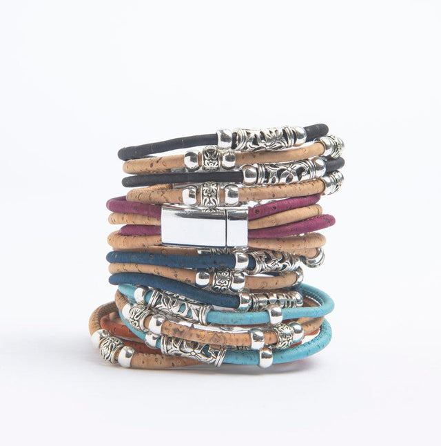 Handmade Azalea Cork Bracelet - Lory Lux
