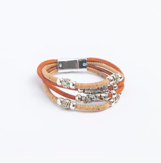 Handmade Azalea Cork Bracelet - Lory Lux
