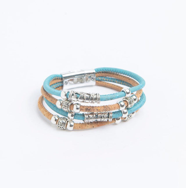 Handmade Azalea Cork Bracelet - Lory Lux