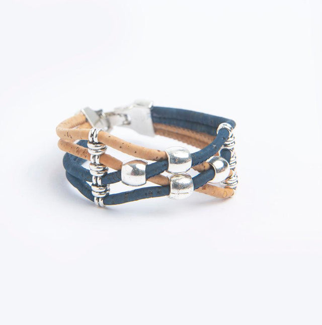 Handmade Cross Bead Cork Bracelet - Lory Lux