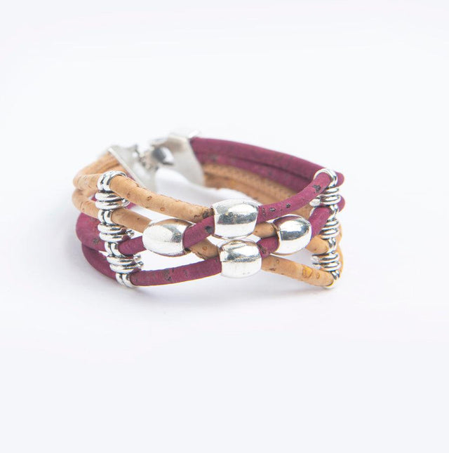 Handmade Cross Bead Cork Bracelet - Lory Lux