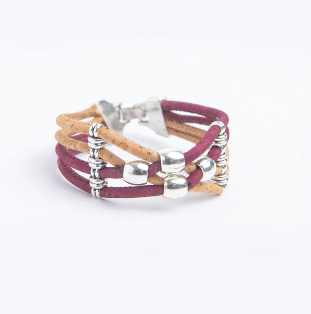 Handmade Cross Bead Cork Bracelet - Lory Lux