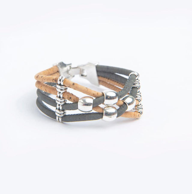 Handmade Cross Bead Cork Bracelet - Lory Lux
