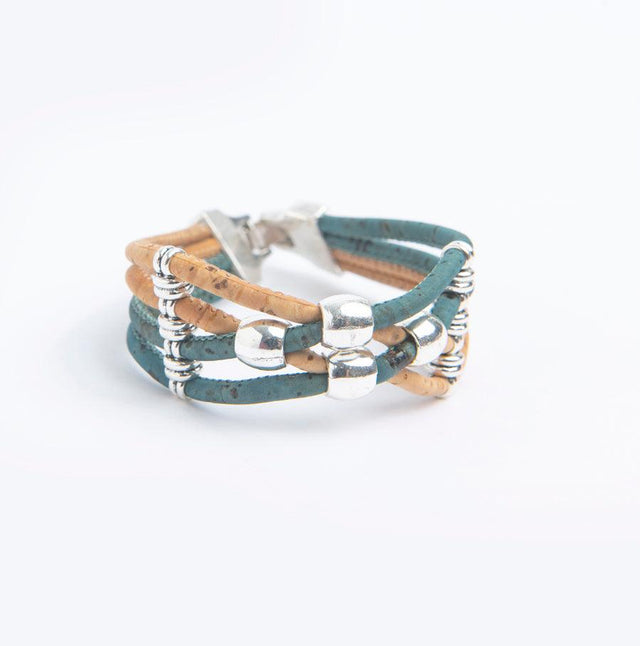 Handmade Cross Bead Cork Bracelet - Lory Lux