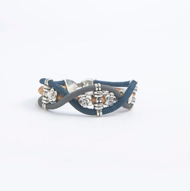 Handmade Flower Wave Cork Bracelet - Lory Lux