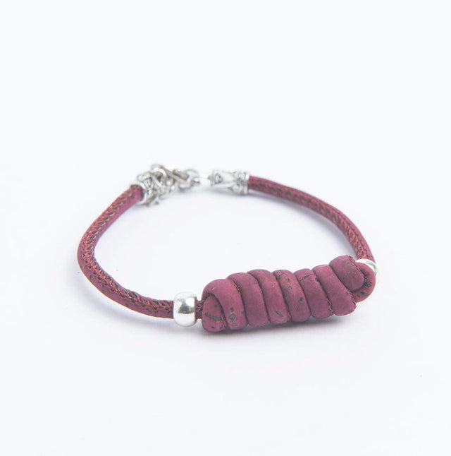Handmade Timber Hitch Knotted Cork Bracelet - Lory Lux