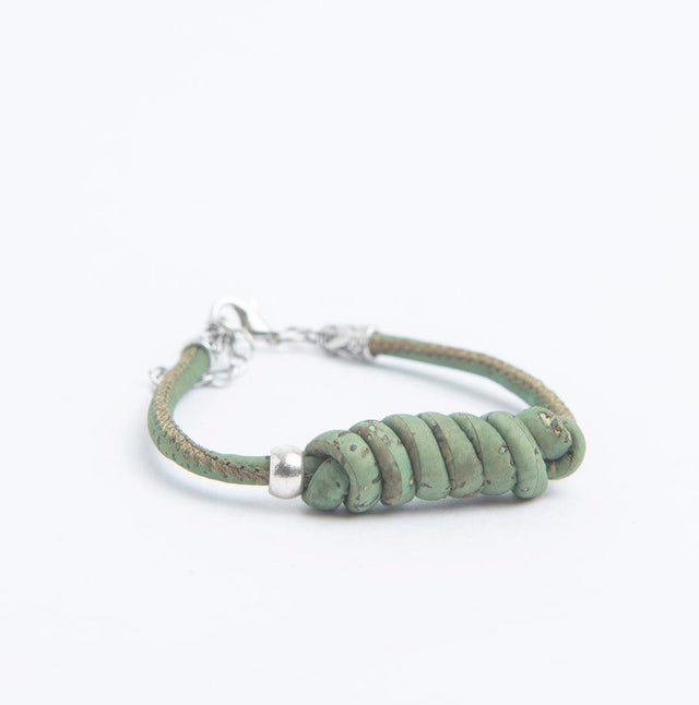 Handmade Timber Hitch Knotted Cork Bracelet - Lory Lux