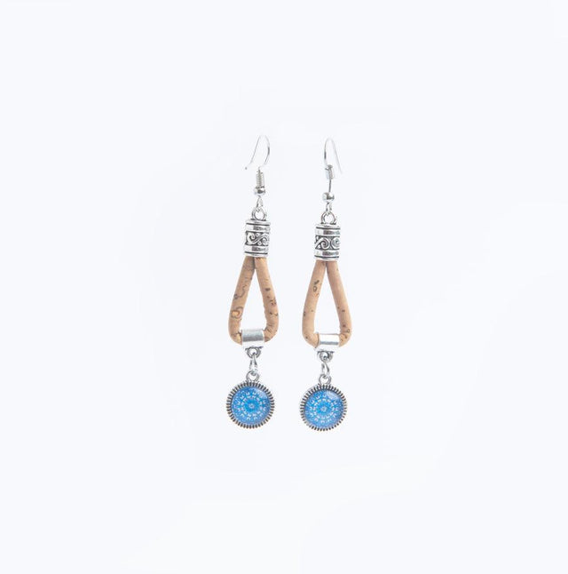 Handmade Globe Drop Cork Earrings - Lory Lux