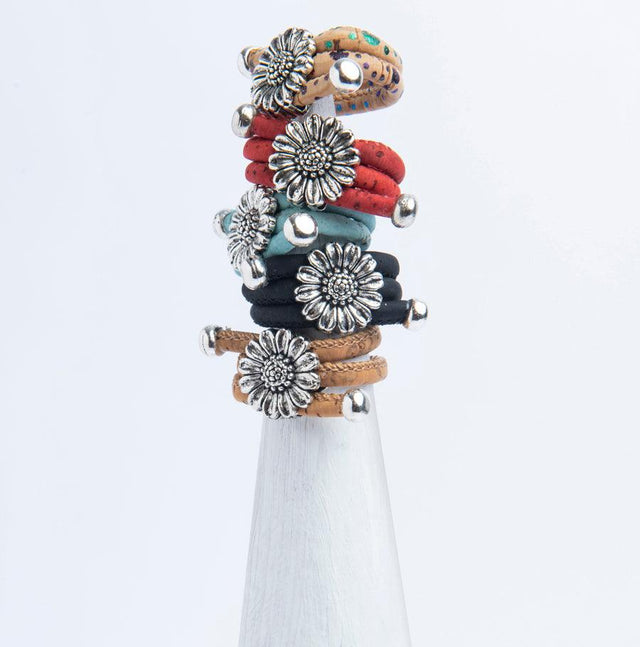 Triple Layer Flower Cork Ring - Lory Lux