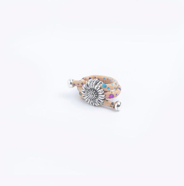 Triple Layer Flower Cork Ring - Lory Lux