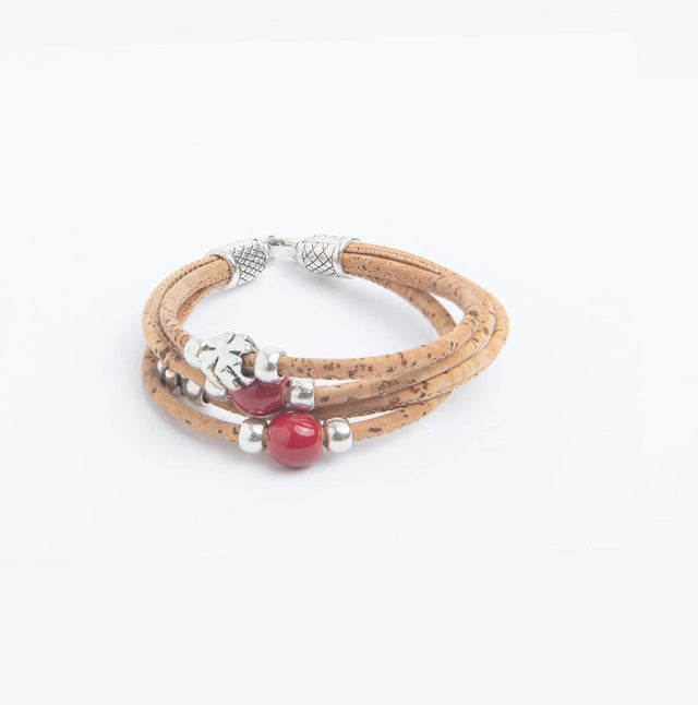 Tribal Cork Necklace and Bracelet Set - Lory Lux