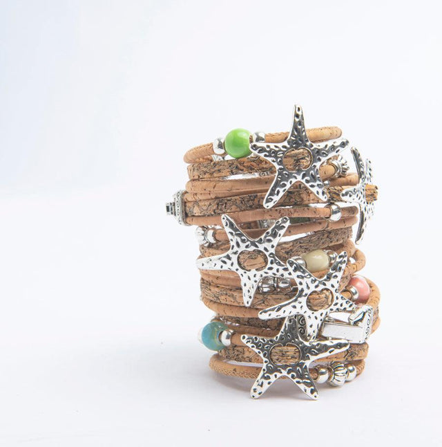 Handmade Fixed Star Cork Bracelet - Lory Lux